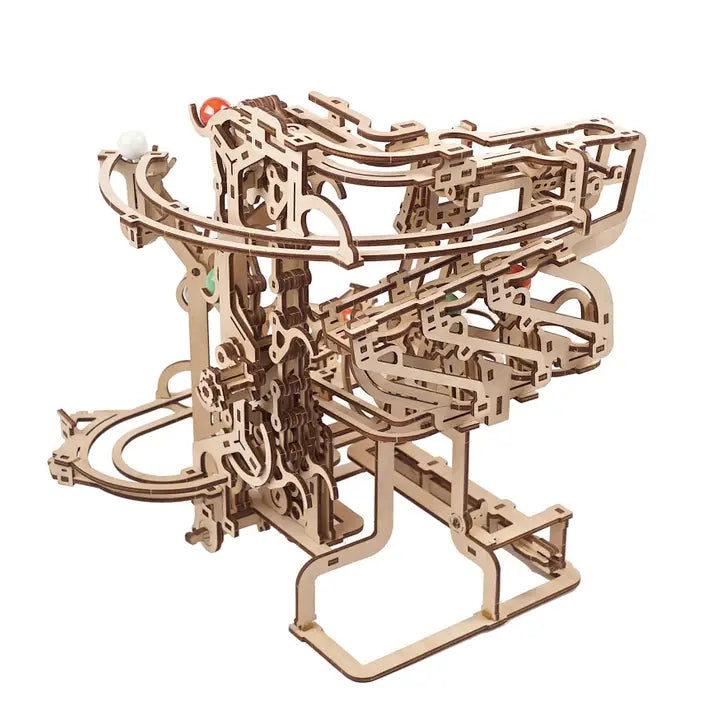 Ugears Marble Run Chain Hoist - Wooden Puzzle