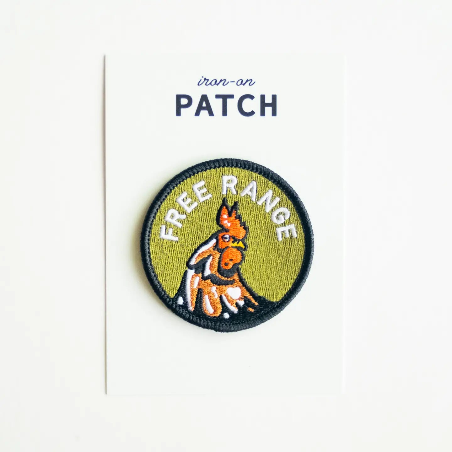 Free Range Embroidered Iron On Patch