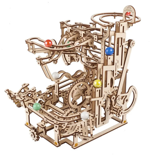 Ugears Marble Run Tiered Hoist - Wooden Puzzle