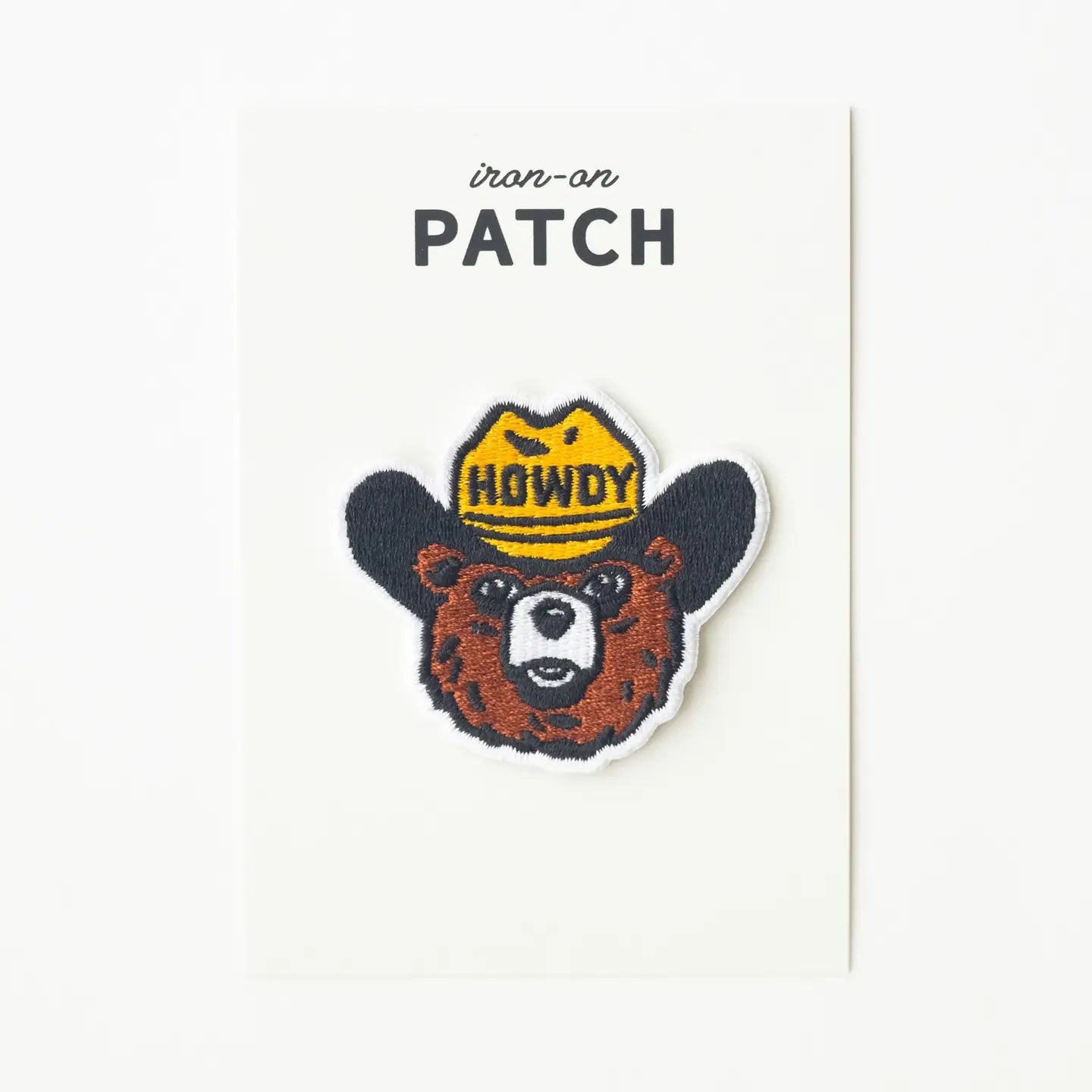 Howdy the Bear Embroidered Iron On Patch