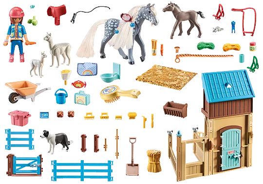 Playmobil - Horse Stall with Amelia and Whisper