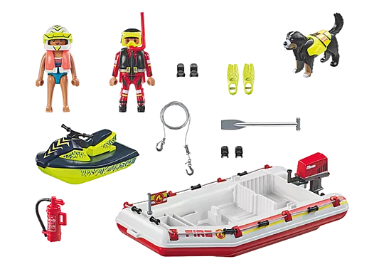 Playmobil -Fireboat with Water Scooter