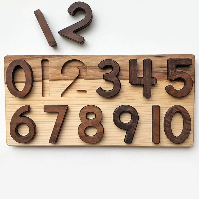 Number Puzzle 0-10 - Wood