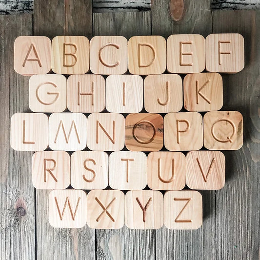 Uppercase Alphabet Cubes