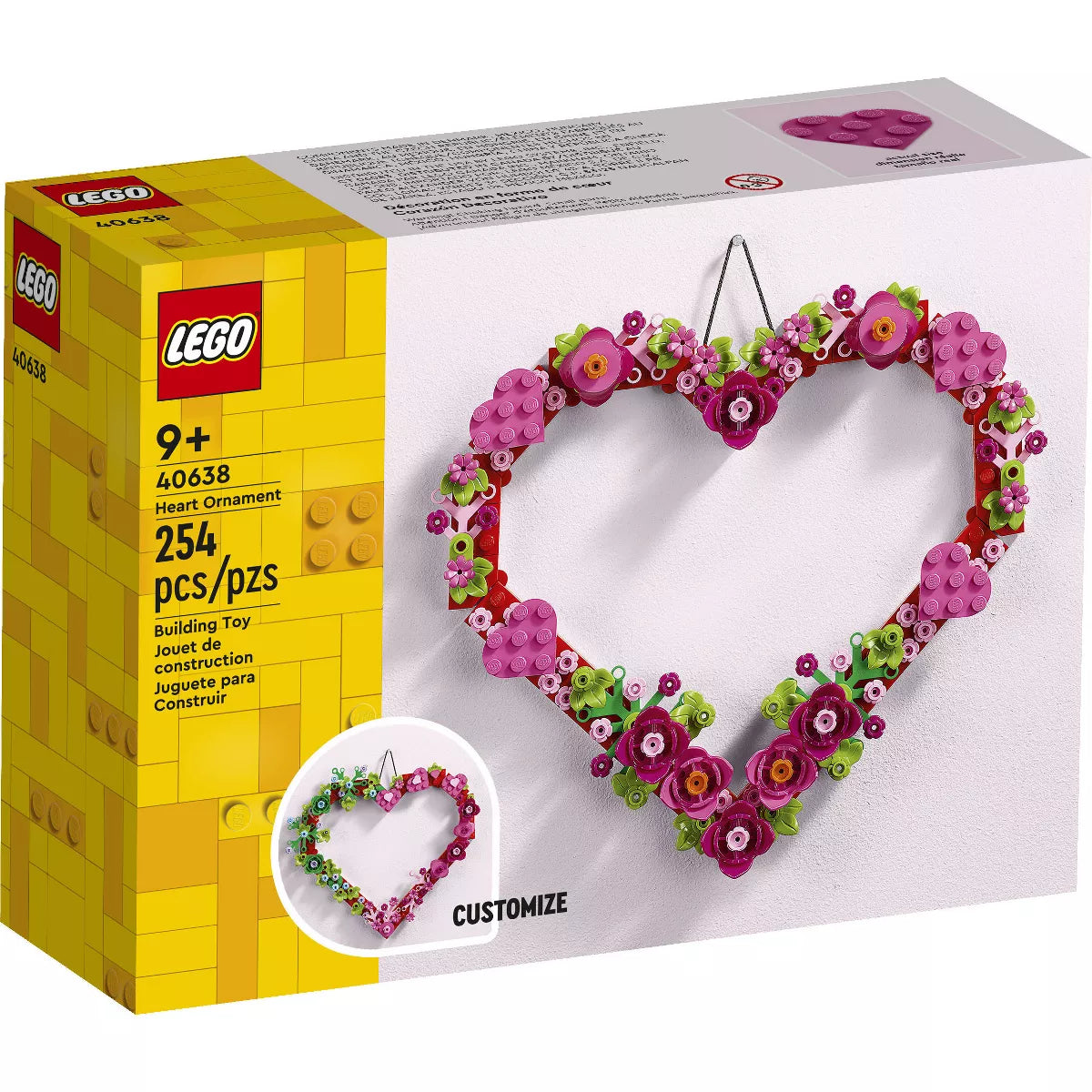 Lego Heart Ornament