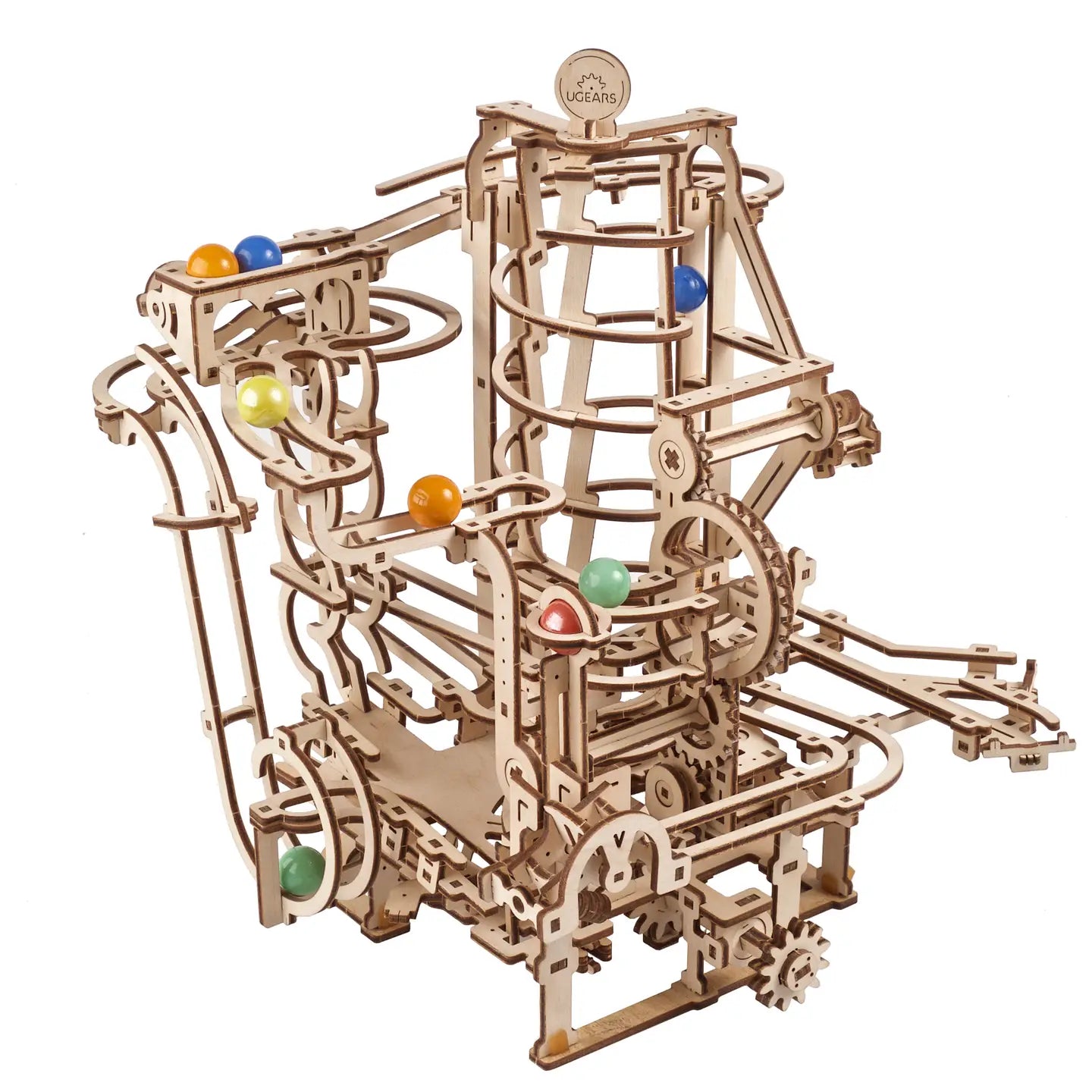 Ugears Marble Run Spiral Hoist - Wooden Puzzle