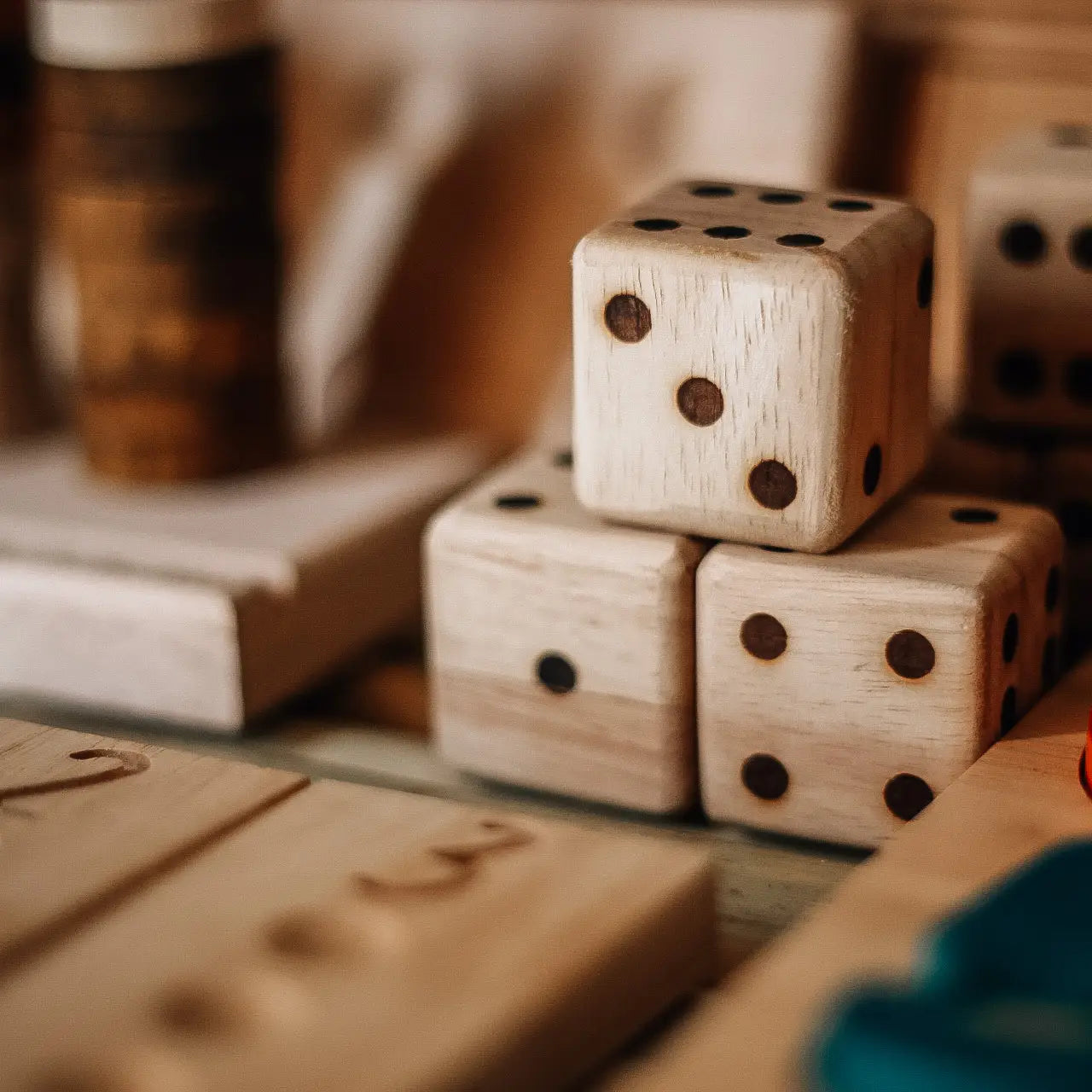 Wooden Dices Set of 6