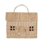 Rattan Casa Clutch - Straw