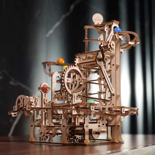 Ugears Marble Run Spiral Hoist - Wooden Puzzle