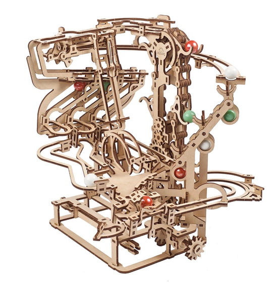 Ugears Marble Run Chain Hoist - Wooden Puzzle