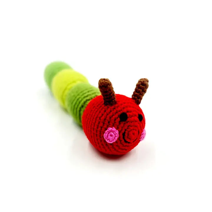 Red Caterpillar Rattle