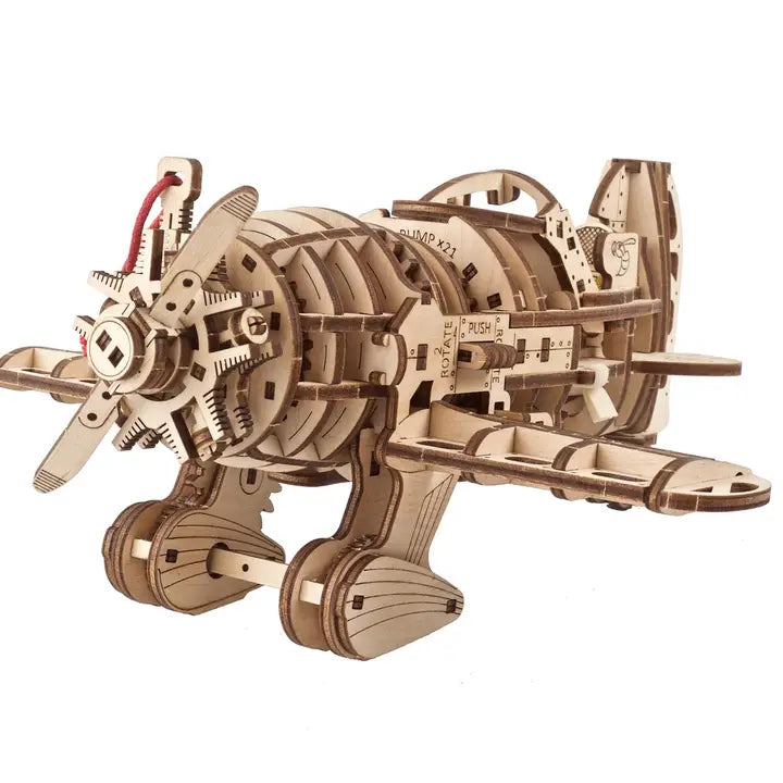 Ugears Mad Hornet Airplane - Wooden Puzzle