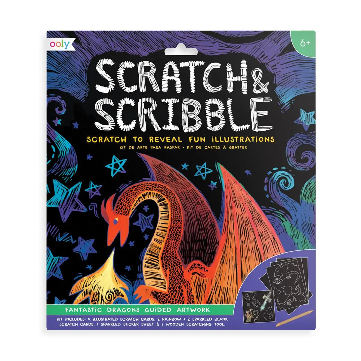 Scratch & Scribble Fantasy Dragons