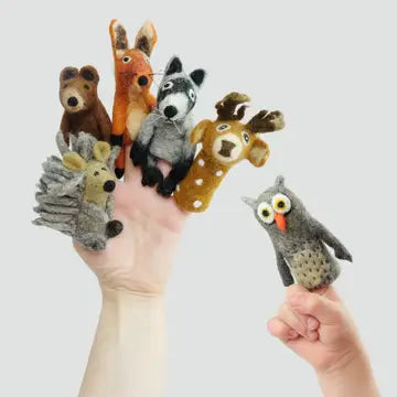 Forest Friends- Felt Finger Puppet