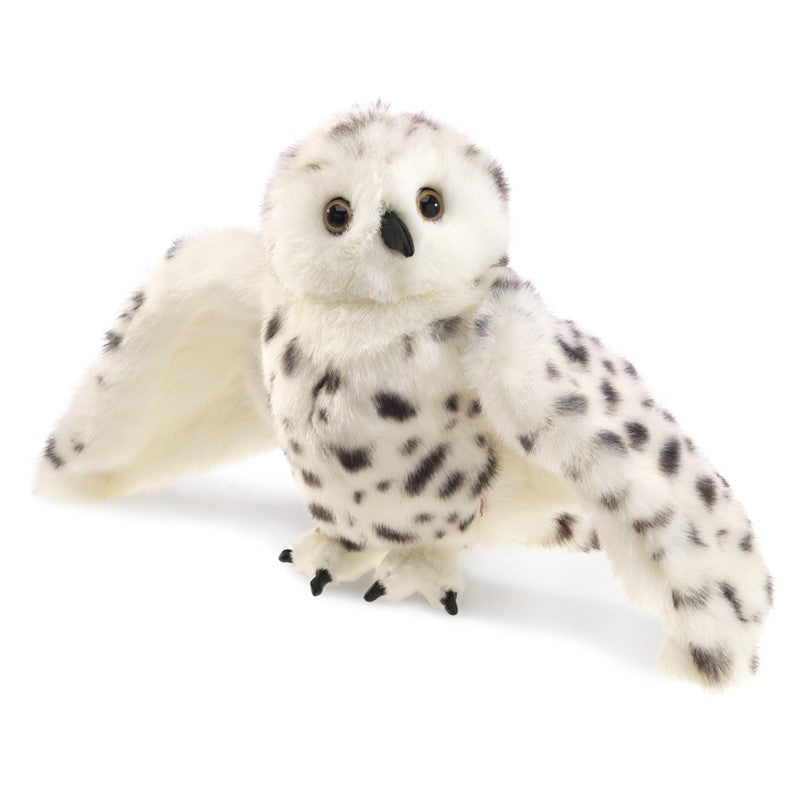 Snowy owl puppet