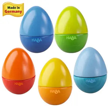 Wooden Musical Eggs - set of 5