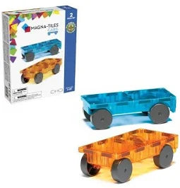 Magna-Tiles Cars - Blue & Orange