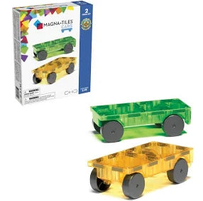 Magna-Tiles Cars - Green & Yellow